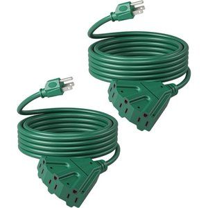 15 FT Outdoor Extension Cord for Christmas, Weatherproof 16/3 SJTW Power Cable